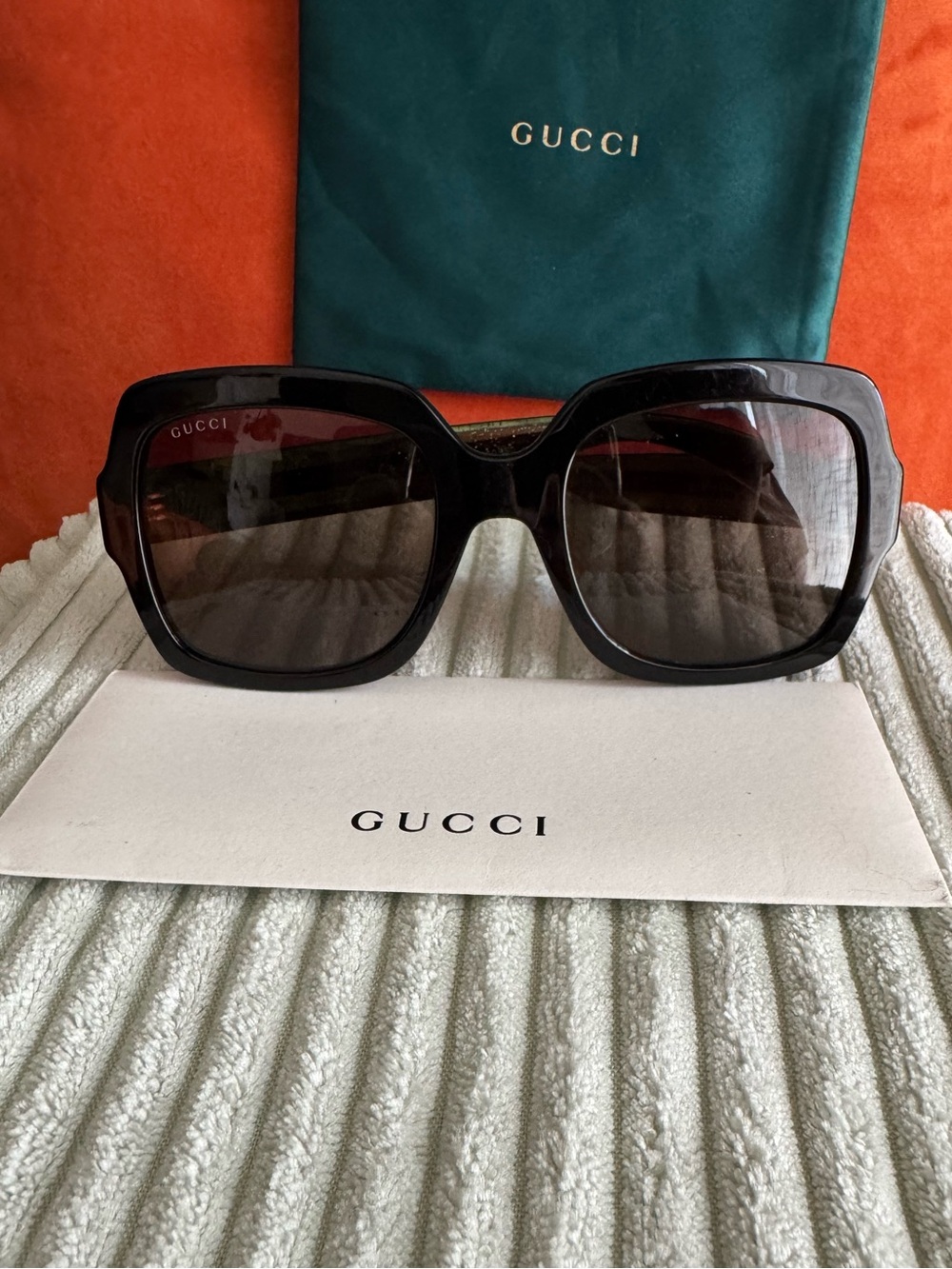 Gucci Women's Oversized Square Sunglasses - Black Gradient